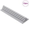 vidaXL Vītņu stienis 12 gab. Sudraba 6 x 135 mm Tērauds