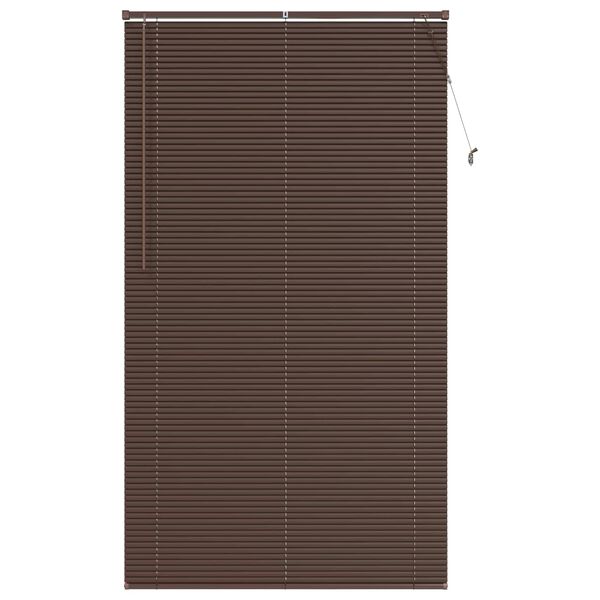 vidaXL Venēcijas žalūzija Tum&scaron;i brūna ar rakstu 213 x 120 cm PVC