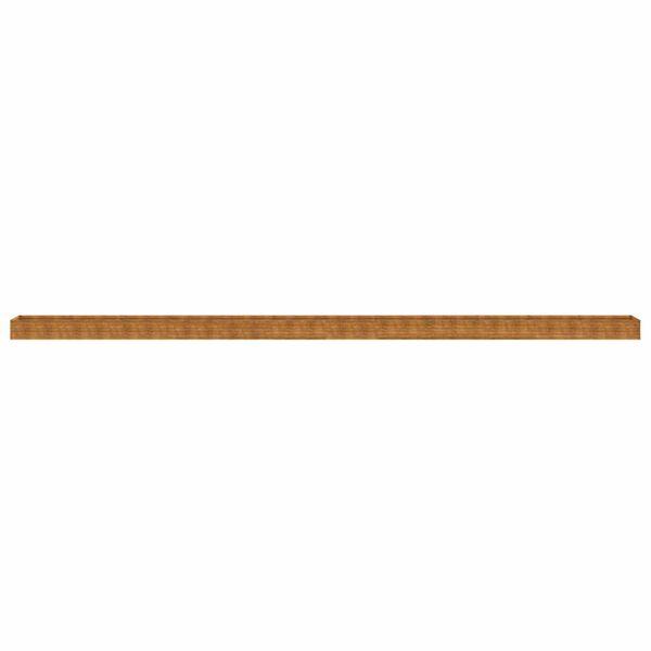 vidaXL augstā dārza puķu kaste, 1152x50x36 cm, tērauds ar rūsas efektu