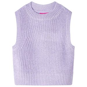 Bērnu veste, adīta, gai&scaron;i lillā, 104
