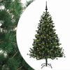 vidaXL Mākslīgā Ziemassvētku egle ar bumbiņu 210 cm 300 LED