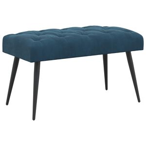 vidaXL Sols ar pogām Zila 80 x 40 x 46 cm Samts