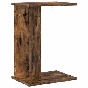 vidaXL Papildu galdiņ&scaron; Dūmaka ozols 35 x 25 x 50 cm Inženierijas koks
