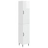 vidaXL Skapju komplekts 2 pcs Spīdīgi balts 33 x 34,5 x 89,5 cm