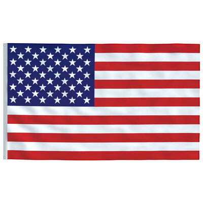 vidaXL ASV karogs un karoga masts, alumīnijs, 4 m