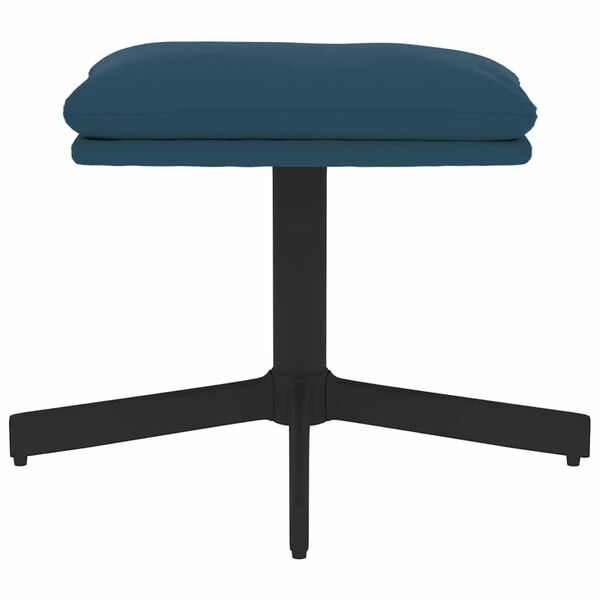 vidaXL kājsoliņ&scaron;, 60x60x36 cm, zils samts