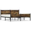 vidaXL gultas rāmis bez matrača, metāls, 160x200cm, ozolkoka imitācija