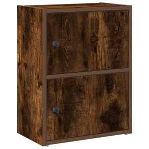 vidaXL grāmatu plaukts, ozola krāsa, 40x24x52 cm, inženierijas koks