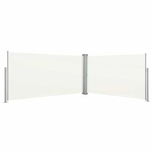 vidaXL izvelkams sānu aizslietnis, 160 x 600 cm, krēmkrāsas