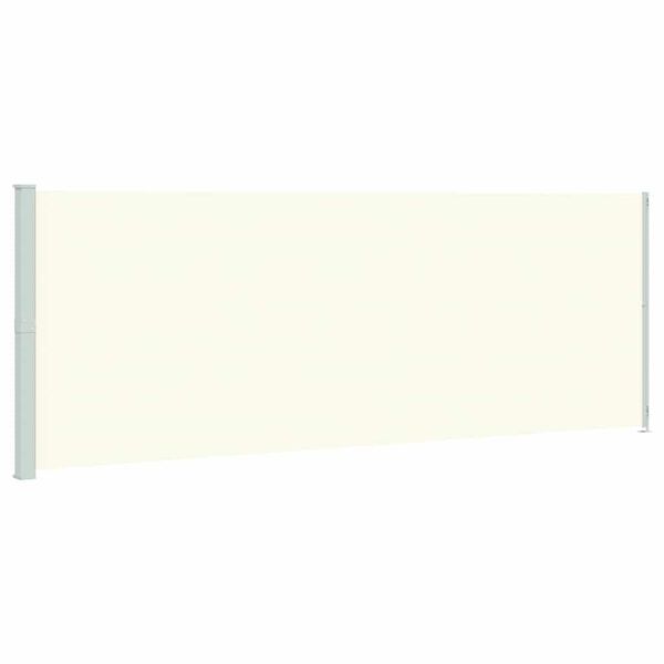 vidaXL izvelkams sānu aizslietnis, 220x600 cm, krēmkrāsas