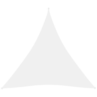vidaXL saulessargs, 4,5x4,5x4,5 m, trijstūra, balts oksforda audums