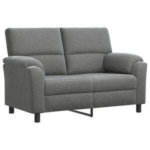 vidaXL Dīvāns Tum&scaron;i pelēka 154 x 85 x 93 cm Samts