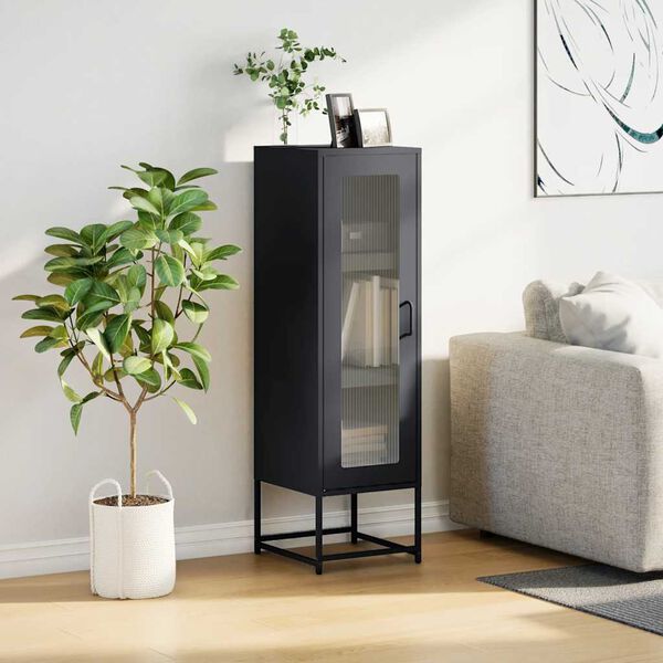 vidaXL Highboard Antracīts 36x39x123 cm auksti velmēts tērauds