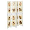 vidaXL Romdivider Paneļa Balts 141,5 x 165 cm MDF