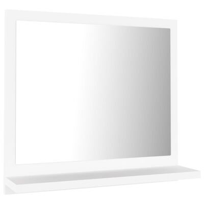 vidaXL vannasistabas spogulis, balts, 40x10,5x37 cm, skaidu plāksne