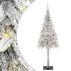 vidaXL Ziemassvētku eglīte su 300 LED Balts 180 cm PE un tērauds
