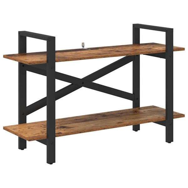 vidaXL Grāmatu plaukts Vecs koks 100 x 33,5 x 64 cm Inženierijas koks