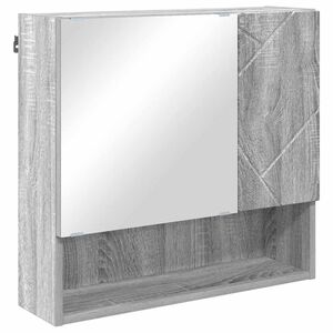 vidaXL Spoguļu skapis Pelēks Sonoma 59 x 17 x 55 cm Inženierijas koks