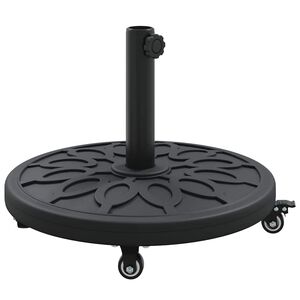vidaXL Saulessarga pamatne 15.25 kg Melns Dzelzs Apļveida