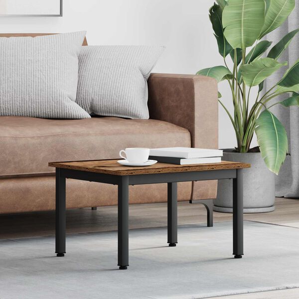 vidaXL Kafijas galdiņ&scaron; Vecs koks 60 x 50 x 36 cm Inženierijas koks