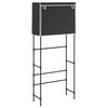 vidaXL plaukts veļasma&scaron;īnai, 2 plaukti, 71x29,5x170,5cm, melns, dzelzs