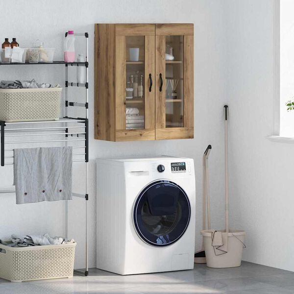 vidaXL Sienas skapis Artisānā ozols 69,5 x 34 x 90 cm