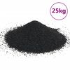 vidaXL akvārija smiltis, 25 kg, melnas, 0,2-2 mm
