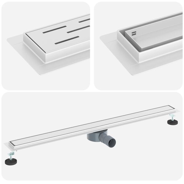 vidaXL Du&scaron;as noteka 2-in-1 ar 360&deg; sūkni Sudraba 100 cm