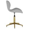 335051 vidaXL Swivel Dining Chairs 2 pcs Light Grey Velvet