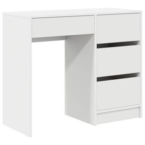 vidaXL Galds Balts Inženierijas koks 90 x 37.5 x 75 cm