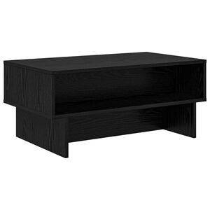 vidaXL Kafijas galdiņ&scaron; Melns ozolkoks 80 x 46 x 35 cm