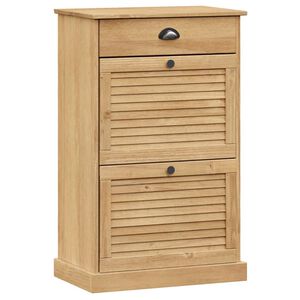 vidaXL apavu skapis VIGO, 60x35x96 cm, priedes masīvkoks