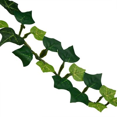 vidaXL mākslīgie augi, nokareni, 12 gab., 339 lapas, 90 cm, zaļi