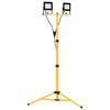 vidaXL LED prožektors ar statīvu, 2x20 W, silti balta gaisma
