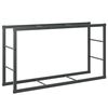 vidaXL Malkas plaukts Melns 110x30x61 cm Tērauds