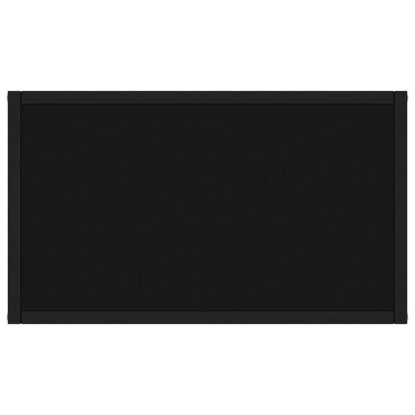 vidaXL konsoles galdiņš, melns, 60x35x75 cm, rūdīts stikls