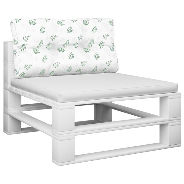 vidaXL pale&scaron;u spilvens, 70x40x12 cm, audums ar lapu apdruku