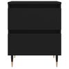 vidaXL naktsgaldiņš, melns, 40x35x50 cm, inženierijas koks