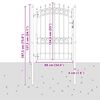 vidaXL žoga vārti Emmen ar radzēm, tērauds, 103x134,5 cm, melni