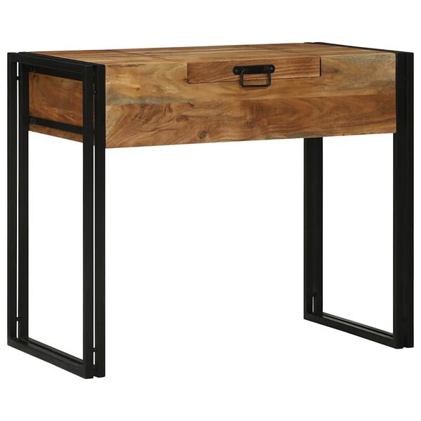 vidaXL Guļamistabas tērpu galdi Brūna Akācijas masīvkoks