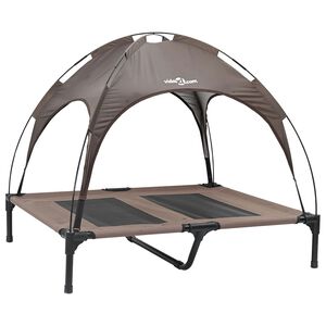 vidaXL Suņu gulta Brūna 92 x 77 x 82,5 cm Tērauds