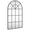 vidaXL sienas spogulis, melns, 60x100 cm, dzelzs