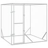 vidaXL suņu voljērs, sudraba krāsā, 2x2x2 m, cinkots tērauds
