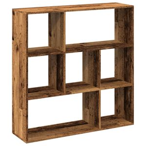 vidaXL telpas sadalītājs, grāmatu plaukts, veca koka, 102x29x103,5 cm