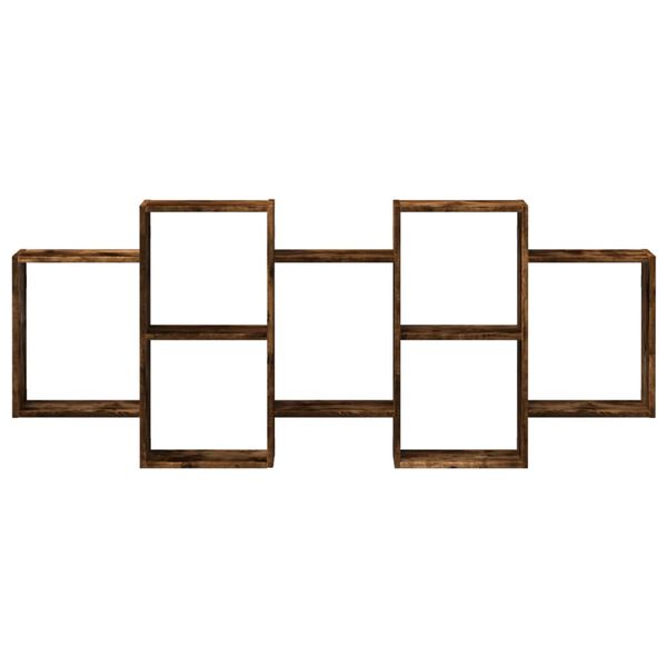 vidaXL sienas plaukts, ozolkoka krāsa, 159x18x65 cm, inženierijas koks