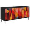 vidaXL Televizora skapī&scaron;a HEESCH 102 x 33 x 51 cm Melns ozols