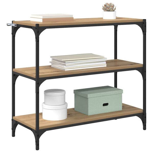 vidaXL Grāmatplaukts Artisānā ozols 80 x 33 x 70,5 cm