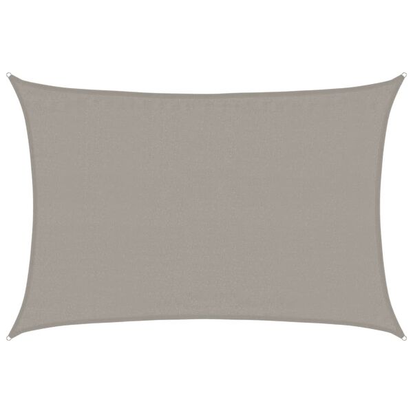 vidaXL saulessargs, 160 g/m&sup2;, taisnstūra, gai&scaron;i pelēks, 3,5x5 m, HDPE