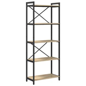 vidaXL Grāmatu plaukts 60 x 30 x 155 cm Inženierijas koks Sonoma ozols