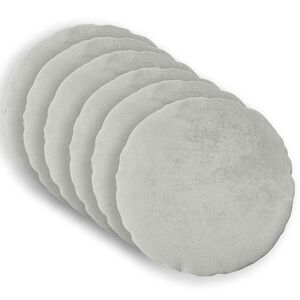 vidaXL Spilvenu pārvalks 6 gab. HEERLEN Gai&scaron;i pelēka Diam. 30 cm